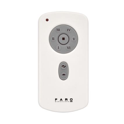 FARO 32026 - Stropný ventilátor MINI ETERFAN čierna/číra pr. 128 cm + diaľkové ovládanie