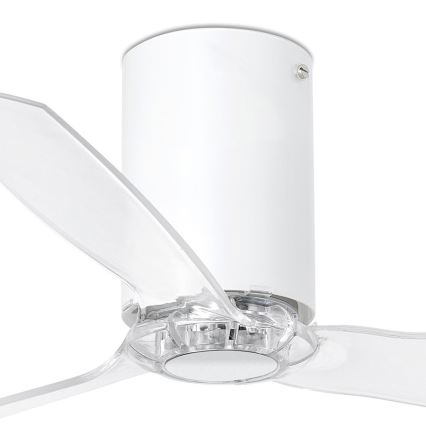 FARO 32039 - Stropný ventilátor MINI TUBE VENTIL číra pr. 128 cm + diaľkové ovládanie