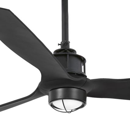 FARO 32100-10 - LED Stropný ventilátor JUST FAN LED/17W/230V čierna + diaľkové ovládanie