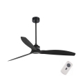 FARO 32100 - Stropný ventilátor JUST FAN pr. 128 cm čierny + diaľkové ovládanie