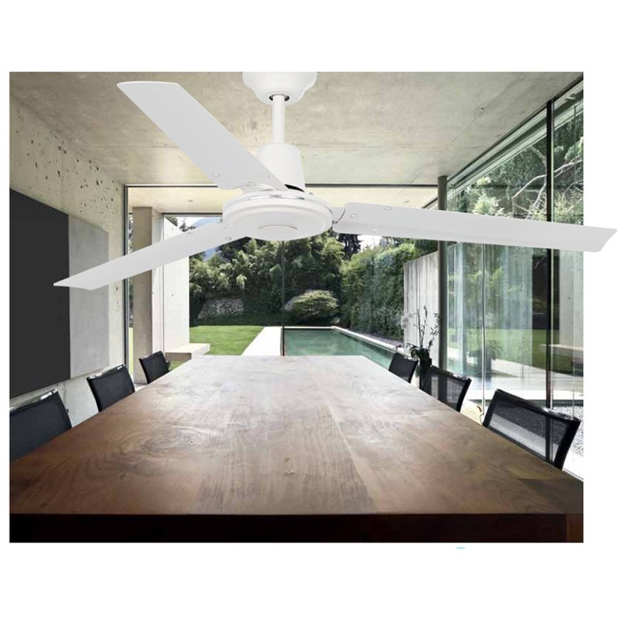 FARO 33005 - Stropný ventilátor ECO INDUS biela