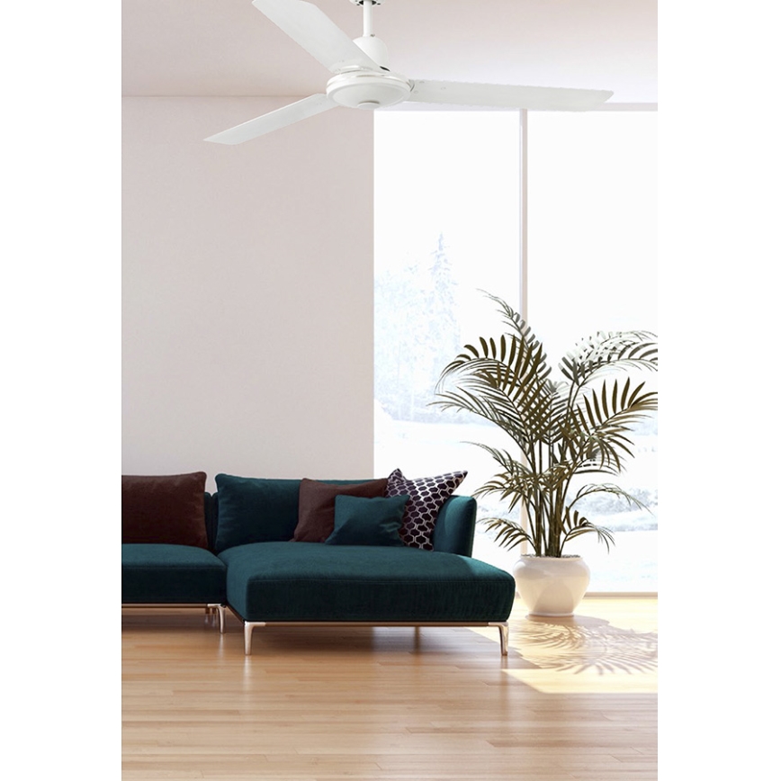 FARO 33005 - Stropný ventilátor ECO INDUS biela