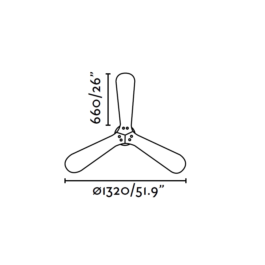 FARO 33370 - Stropný ventilátor LANTAU