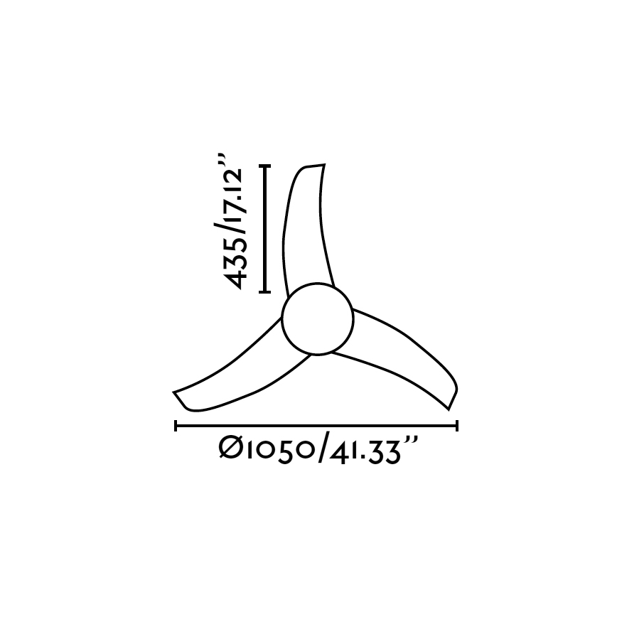 FARO 33416 - Stropný ventilátor EASY 2xE27/15W/230V