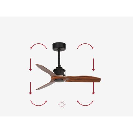 FARO 33425 - Stropný ventilátor JUSTFAN pr. 81 cm + diaľkové ovládanie