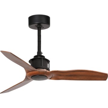 FARO 33425WT - Stropný ventilátor JUST FAN S pr. 81 cm hnedý/čierny Wi-Fi Tuya + diaľkové ovládanie