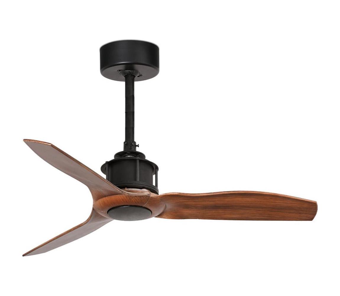 FARO Barcelona FARO 33425WT - Stropný látor JUST FAN S, priemer 81 cm, hnedá/čierna, Wi-Fi Tuya + diaľkový ovládač 33425WT