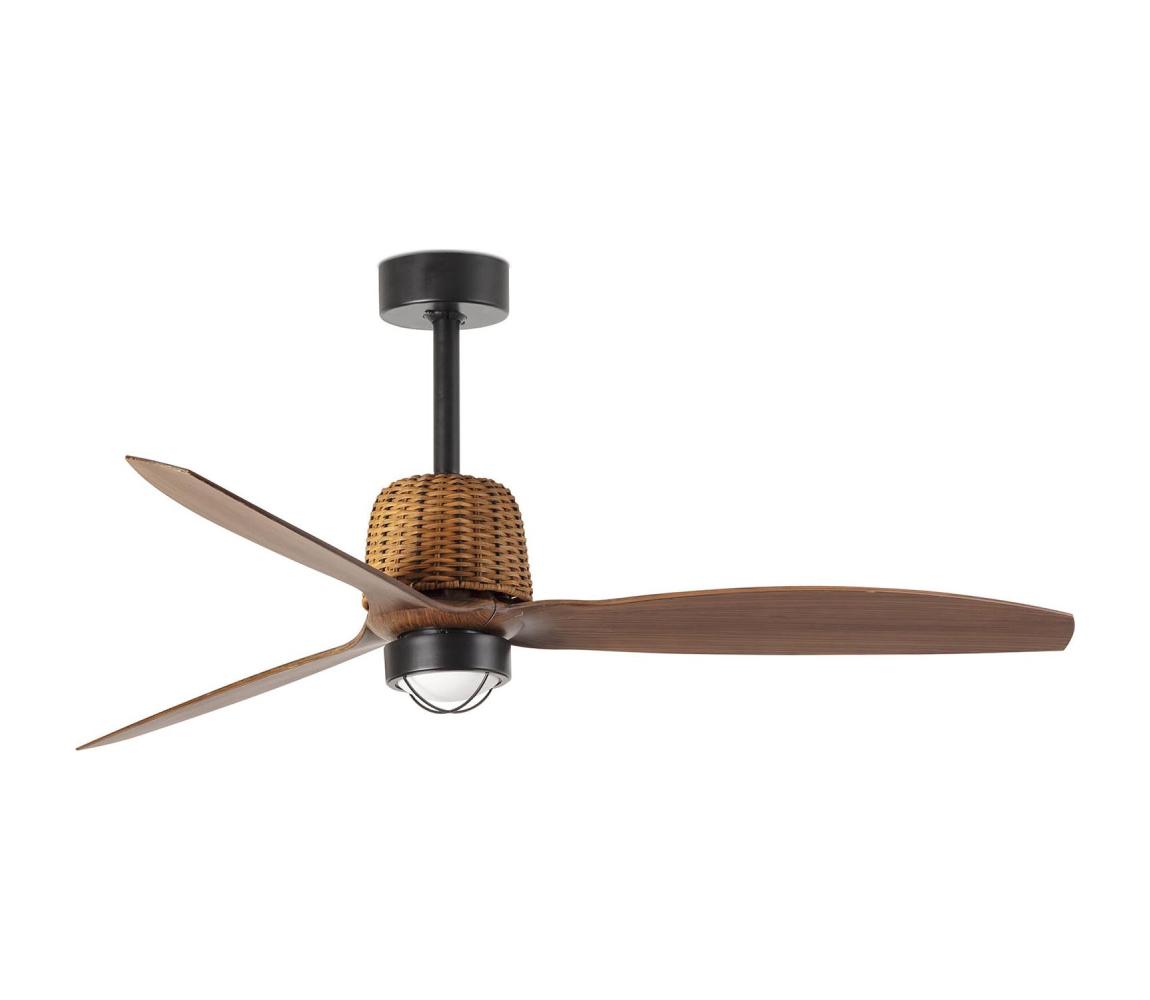 FARO Barcelona FARO 334351N - LED stmievateľný látor WEAVER M 16W/230V pr. 128 cm hnedý/čierny + DO 334351N