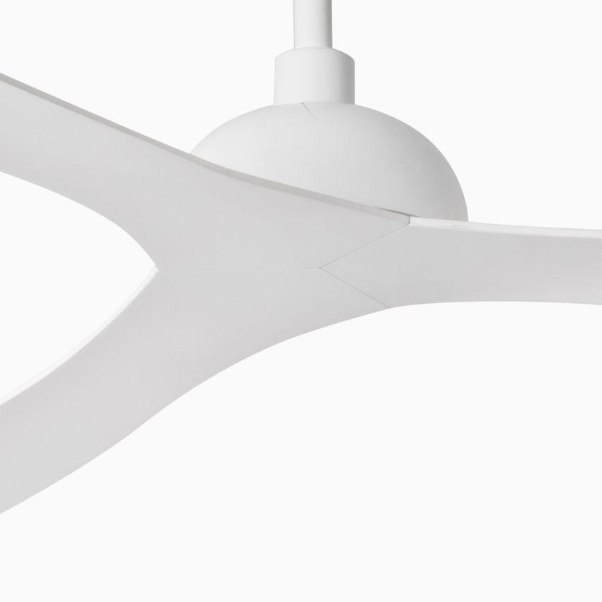 FARO 33446WT - Stropný ventilátor GOTLAND L biela pr. 132 cm Wi-Fi Tuya + diaľkové ovládanie