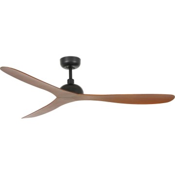 FARO 33447WT - Stropný ventilátor GOTLAND L hnedá/čierna pr. 132 cm Wi-Fi Tuya + diaľkové ovládanie