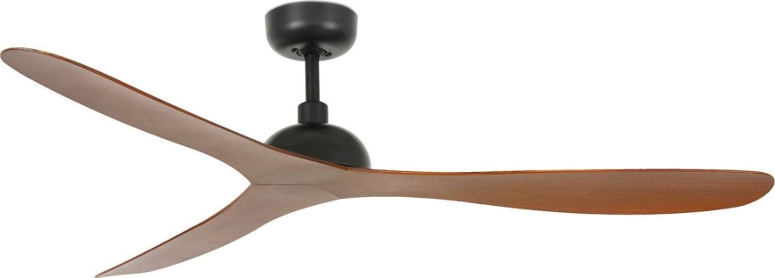 FARO 33447WT - Stropný ventilátor GOTLAND L hnedá/čierna pr. 132 cm Wi-Fi Tuya + diaľkové ovládanie