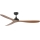 FARO 33447WT - Stropný ventilátor GOTLAND L hnedá/čierna pr. 132 cm Wi-Fi Tuya + diaľkové ovládanie