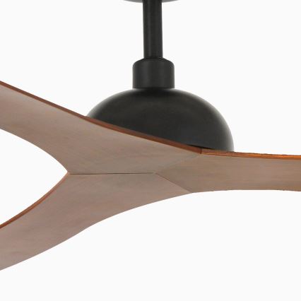 FARO 33447WT - Stropný ventilátor GOTLAND L hnedá/čierna pr. 132 cm Wi-Fi Tuya + diaľkové ovládanie