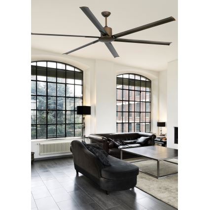 FARO 33462A - Stropný ventilátor ANDROS XL hnedá pr. 213 cm + diaľkové ovládanie