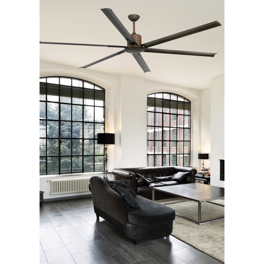 FARO 33462A - Stropný ventilátor ANDROS XL hnedá pr. 213 cm + diaľkové ovládanie