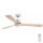 FARO 33505DC - LED Stropný ventilátor LANTAU XL LED/15W/230V drevo/matný chróm pr. 168 cm + diaľkové ovládanie