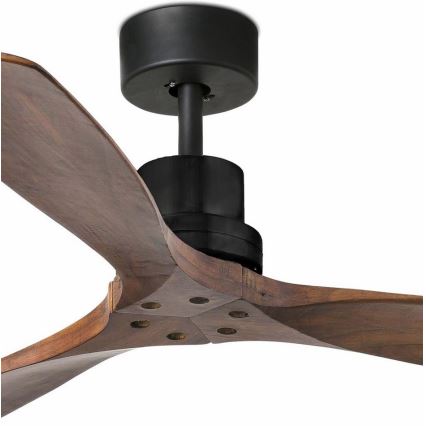 FARO 33516DC - Stropný ventilátor LANTAU čierna/hnedá pr. 132 cm + diaľkové ovládanie