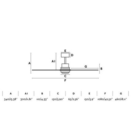 FARO 33517DC - Stropný ventilátor MINI LANTAU drevo/čierna + diaľkové ovládanie