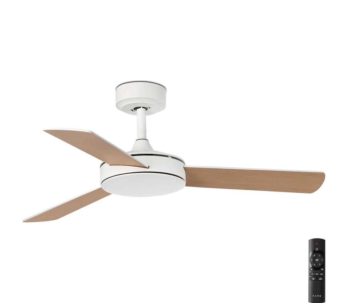 FARO Barcelona FARO 33603DC - Stropný látor MINI MALLORCA S hnedá/biela pr. 106 cm + DO 