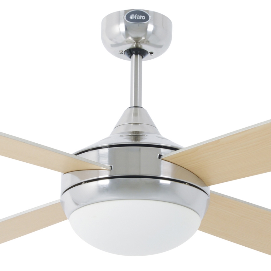 FARO 33701 - Stropné ventilátor ICARIA s diaľkovým ovládačom 2xE27/20W/230V šedá