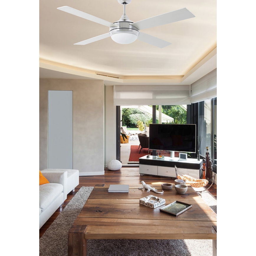 FARO 33701 - Stropné ventilátor ICARIA s diaľkovým ovládačom 2xE27/20W/230V šedá