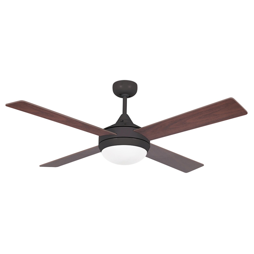 FARO 33702 - Stropný ventilátor ICARIA s diaľkovým ovládačom 2xE27/20W/230V hnedá