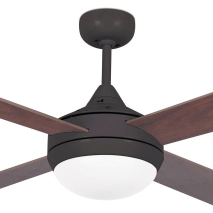 FARO 33702 - Stropný ventilátor ICARIA 2xE27/20W/230V hnedá pr. 132 cm + diaľkové ovládanie