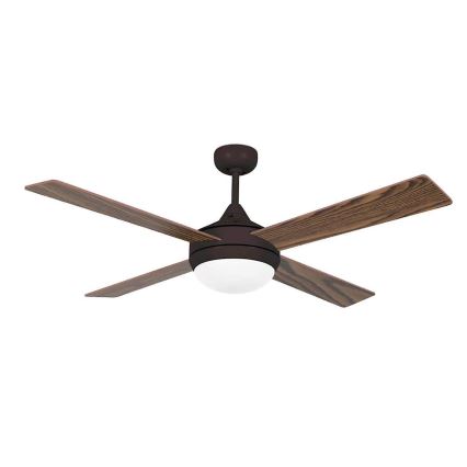 FARO 33702 - Stropný ventilátor ICARIA 2xE27/20W/230V hnedá pr. 132 cm + diaľkové ovládanie