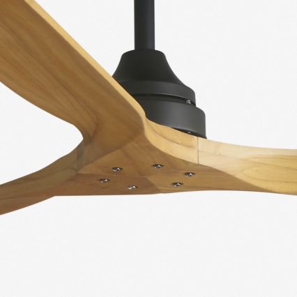 FARO 33718DC - Stropný ventilátor ALO L drevo/čierna pr. 152 cm  + diaľkové ovládanie