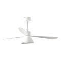 FARO 33760WT-22 - LED Stmievateľný stropný ventilátor AMELIA L CONE LED/20W/230V 2700/3500/5000K biela+ pr. 132 cm Wi-Fi Tuya + diaľkové ovládanie