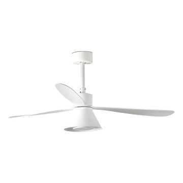 FARO 33760WT-22 - LED Stmievateľný stropný ventilátor AMELIA L CONE LED/20W/230V 2700/3500/5000K biela+ pr. 132 cm Wi-Fi Tuya + diaľkové ovládanie