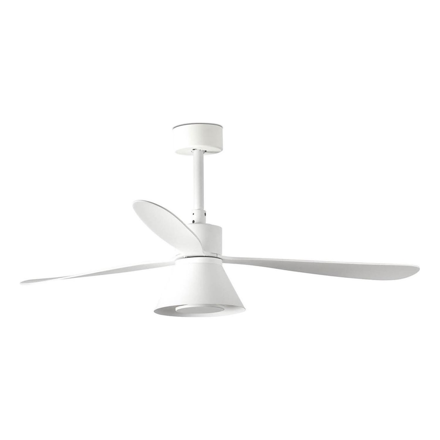 FARO 33760WT-22 - LED Stmievateľný stropný ventilátor AMELIA L CONE LED/20W/230V 2700/3500/5000K biela+ pr. 132 cm Wi-Fi Tuya + diaľkové ovládanie