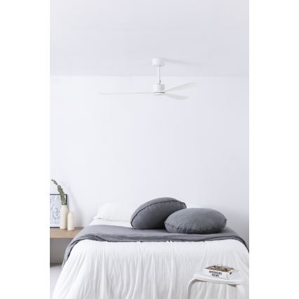 FARO 33760WT - Stropný ventilátor AMELIA L biela pr. 132 cm Wi-Fi Tuya + diaľkové ovládanie