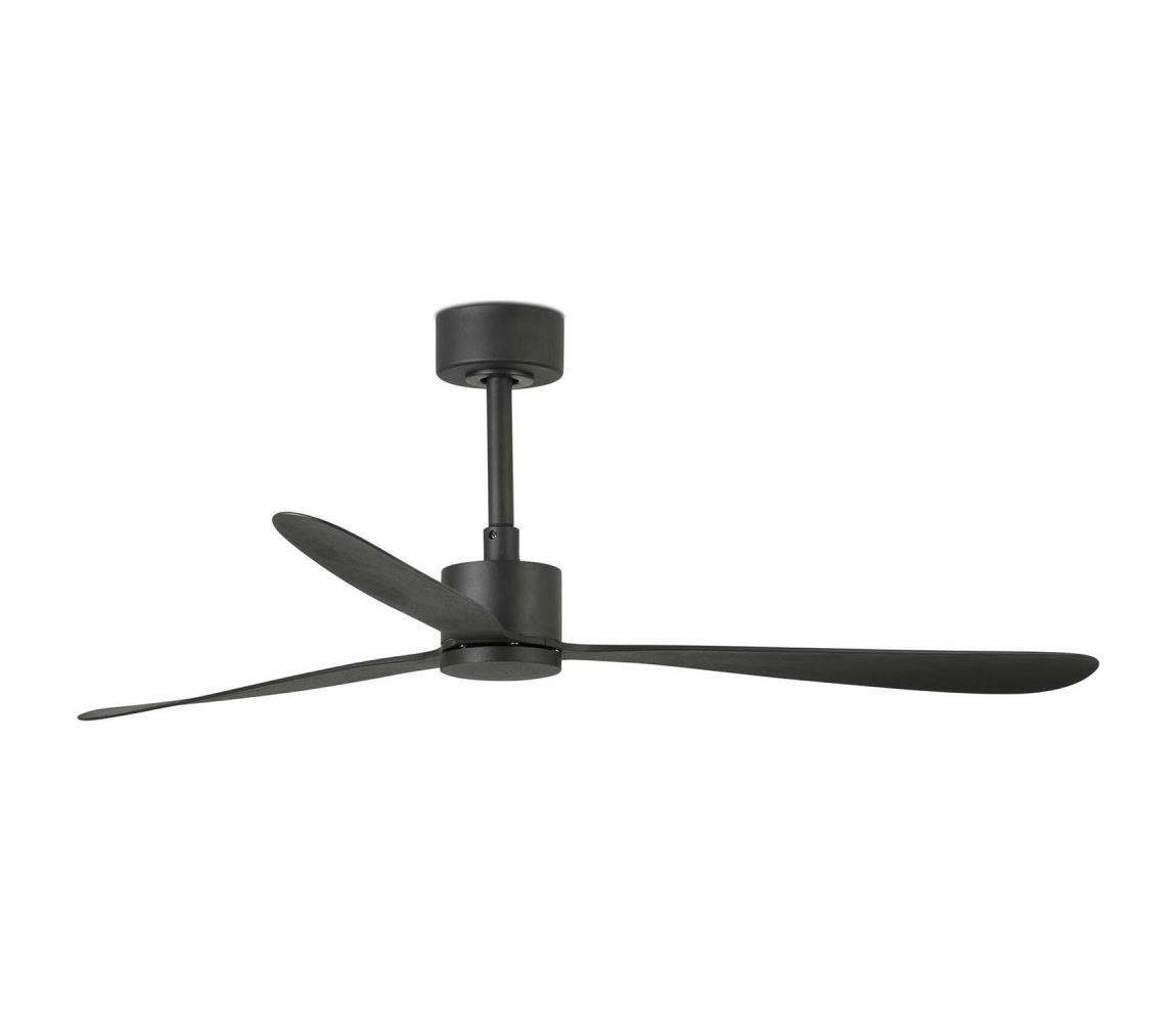 FARO Barcelona FARO 33761WT - Stropný látor AMELIA L čierna pr.132 cm WT + diaľkové ovládanie 33761T