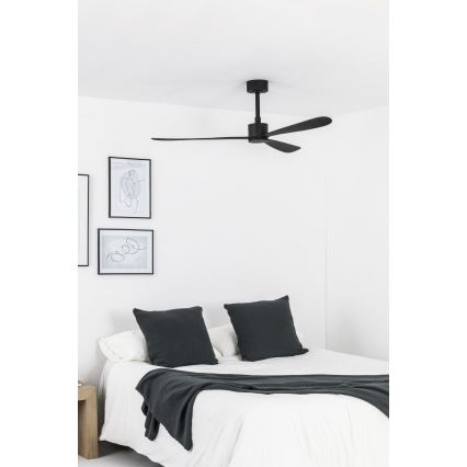 FARO 33761WT - Stropný ventilátor AMELIA L čierna pr. 132 cm Wi-Fi Tuya + diaľkové ovládanie