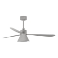 FARO 33762WT-24 - stmievateľný LED stropný ventilátor AMELIA L CONE LED/20W/230V 2700/3500/5000K sivá, priemer 132 cm, Wi-Fi Tuya + diaľkové ovládanie