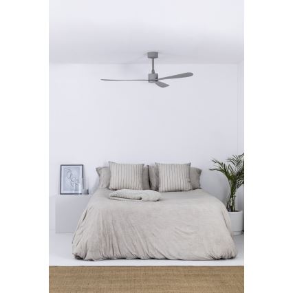FARO 33762WT - Stropný ventilátor AMELIA L šedá pr. 132 cm Wi-Fi Tuya + diaľkové ovládanie