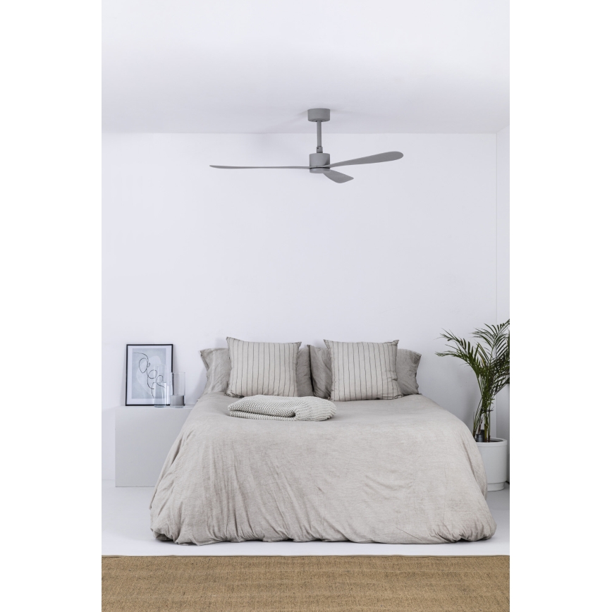 FARO 33762WT - Stropný ventilátor AMELIA L šedá pr. 132 cm Wi-Fi Tuya + diaľkové ovládanie