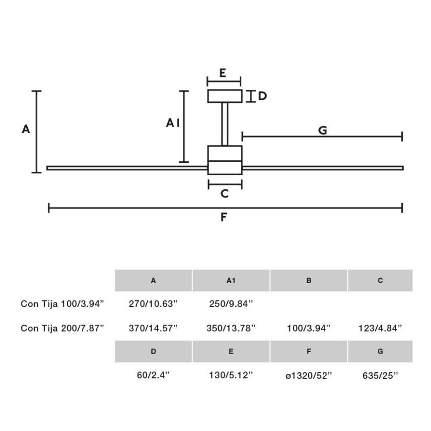 FARO 33762WT - Stropný ventilátor AMELIA L šedá pr. 132 cm Wi-Fi Tuya + diaľkové ovládanie