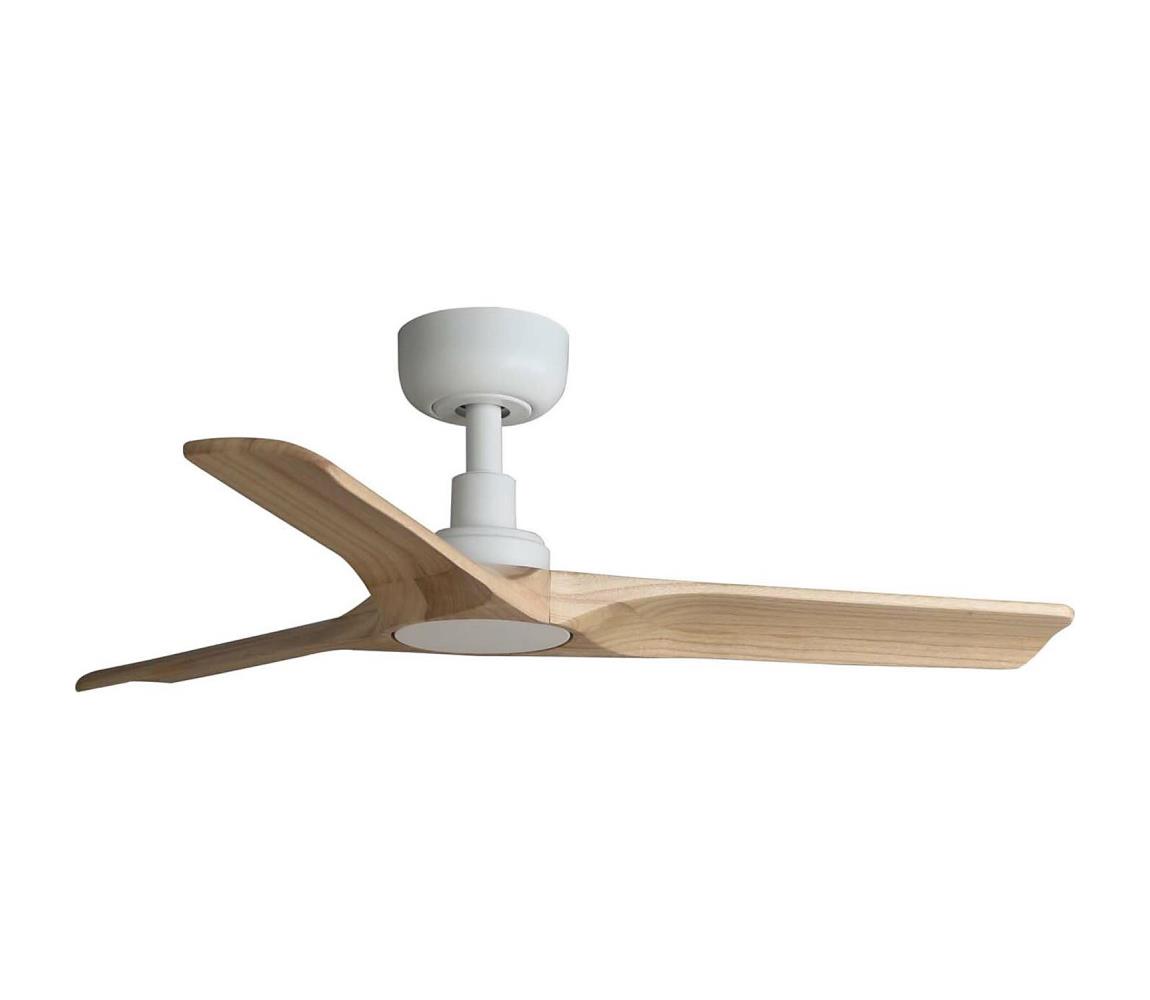 FARO Barcelona FARO 33805WT - Stropný látor HEYWOOD S drevo/biela pr. 90 cm WT + DO 33805T