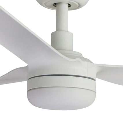 FARO 33814WT1S - LED stmievateľný stropný ventilátor PUNT M LED/18W/230V 2700/3000/4000K pr. 132 cm biela Wi-Fi Tuya + diaľkové ovládanie