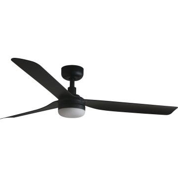 FARO 33815WT-21 - stmievateľný LED stropný ventilátor PUNT M LED/18W/230V 2700/3000/4000K čierny priemer 132 cm Wi-Fi Tuya + diaľkové ovládanie