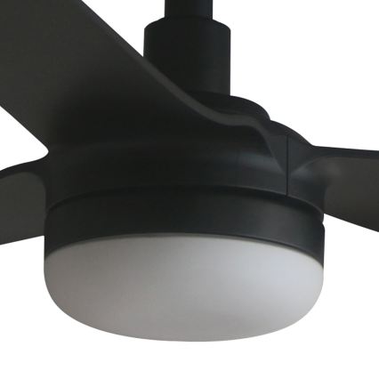 FARO 33815WT1S - LED stmievateľný stropný ventilátor PUNT M LED/18W/230V 2700/3000/4000K pr. 132 cm čierna Wi-Fi Tuya + diaľkové ovládanie