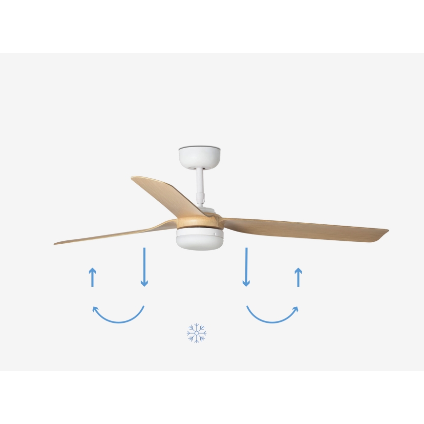 FARO 33816-20 - LED Stropný ventilátor PUNT LED/18W/230V Wi-Fi hnedá/čierna + diaľkové ovládanie