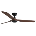 FARO 33817WT - Stropný ventilátor PUNT M hnedá/čierna pr. 132 cm Wi-Fi Tuya + diaľkové ovládanie