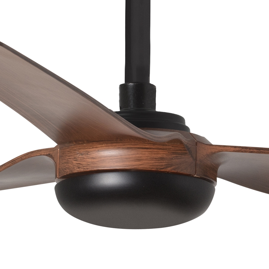 FARO 33817WT - Stropný ventilátor PUNT M hnedá/čierna pr. 132 cm Wi-Fi Tuya + diaľkové ovládanie