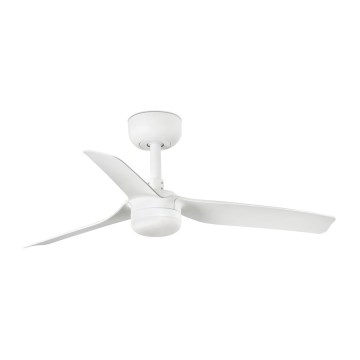 FARO 33820-1TW - LED stmievateľný stropný ventilátor MINI PUNT s LED/10W 2700/3000/4000K biely, priemer 90 cm + diaľkové ovládanie
