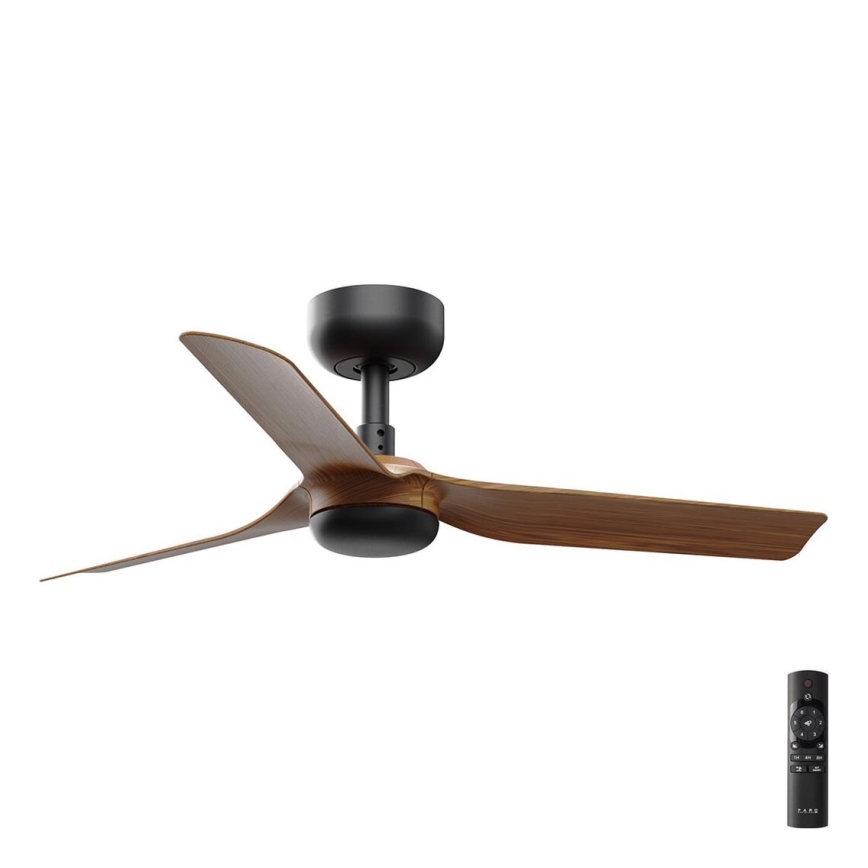 FARO 33823 - Stropný ventilátor MINI PUNT S hnedá/čierna pr. 90 cm + diaľkové ovládanie