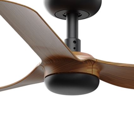 FARO 33823WT - Stropný ventilátor MINI PUNT S hnedá/čierna pr. 90 cm Wi-Fi Tuya + diaľkové ovládanie