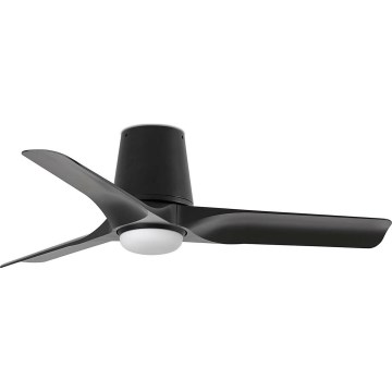 FARO 33827WT-1TW - LED Stmievateľný stropný ventilátor HEY TUB S LED/10W/230V 2700/4000/6000K čierna pr. 90 cm Wi-Fi Tuya + diaľkové ovládanie